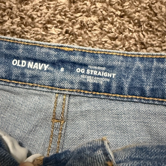 Old Navy High Rise OG Straight Cut off shorts size 8 - Picture 2 of 2